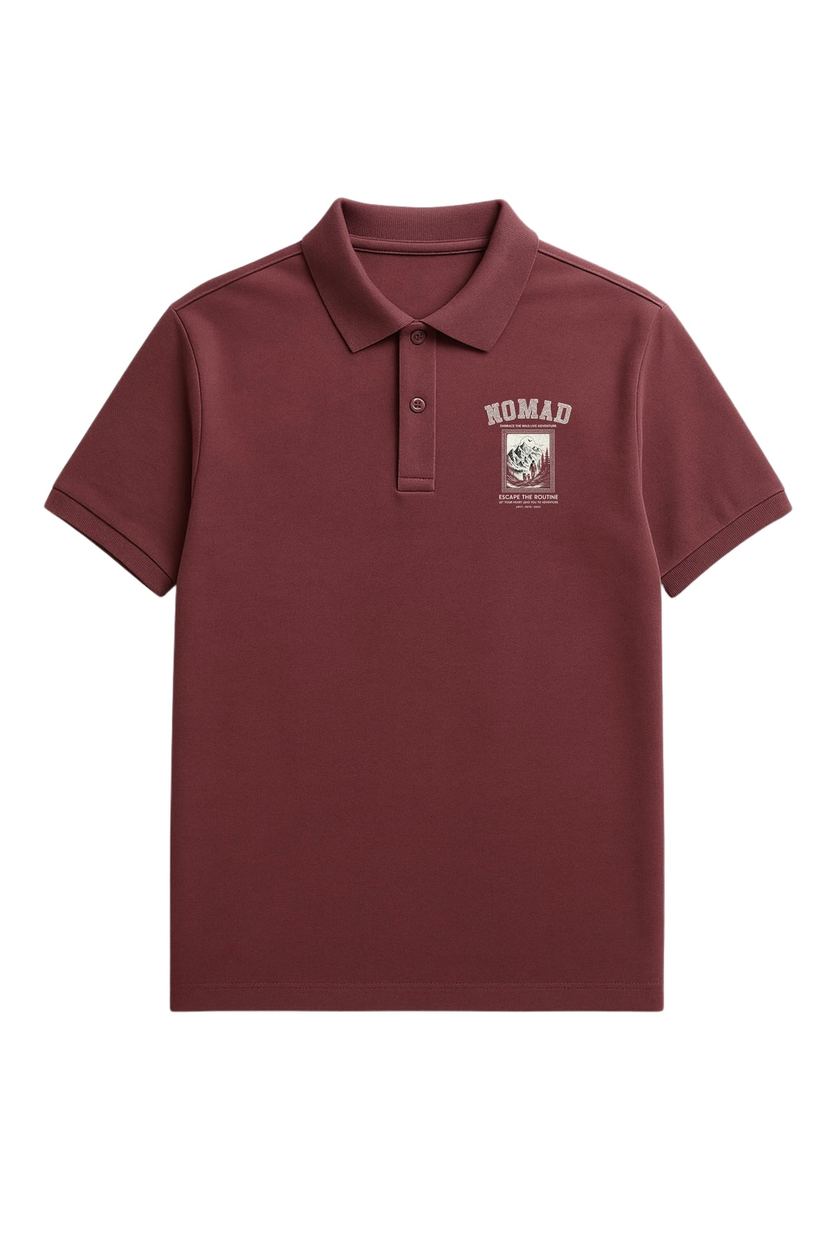 Graphic Polo Collar T-Shirt